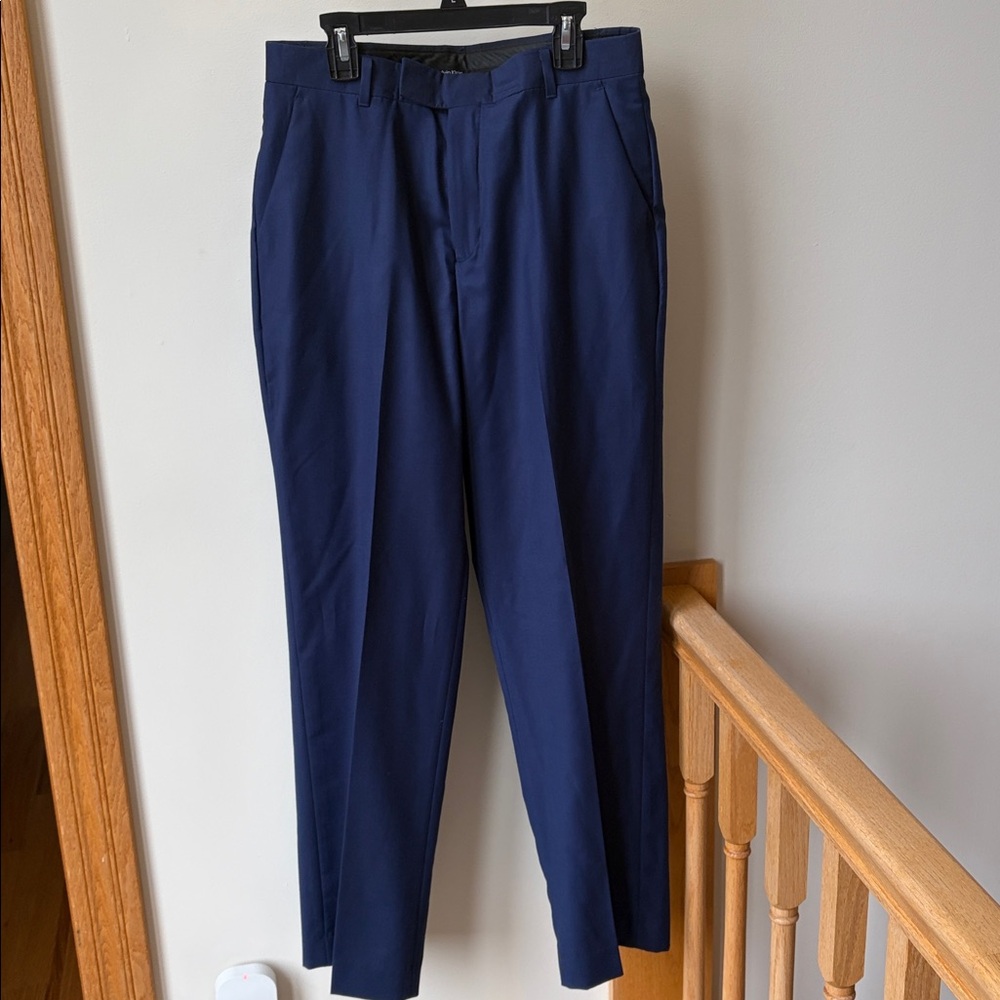 Calvin Klein Boys Size 20 Regular Dress Pants Navy Washable